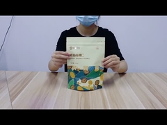 ถุงบรรจุภัณฑ์ Ziplock ผงโปรตีนปิดผนึกด้วยความร้อนขนมขบเคี้ยวถั่วเคลือบยืนขึ้นถุงอาหาร