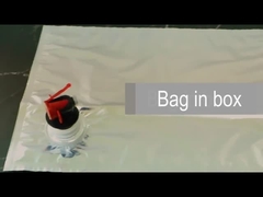 โลโก้ที่กำหนดเองพิมพ์วาล์ว 2L 3L Liquid Filler ถุงไวน์ในกล่องบรรจุภัณฑ์