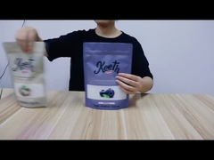 ถุงซิปพลาสติก Frosted ทำบรรจุภัณฑ์อาหารหัตถกรรมพิมพ์กระเป๋าใส่ถุง